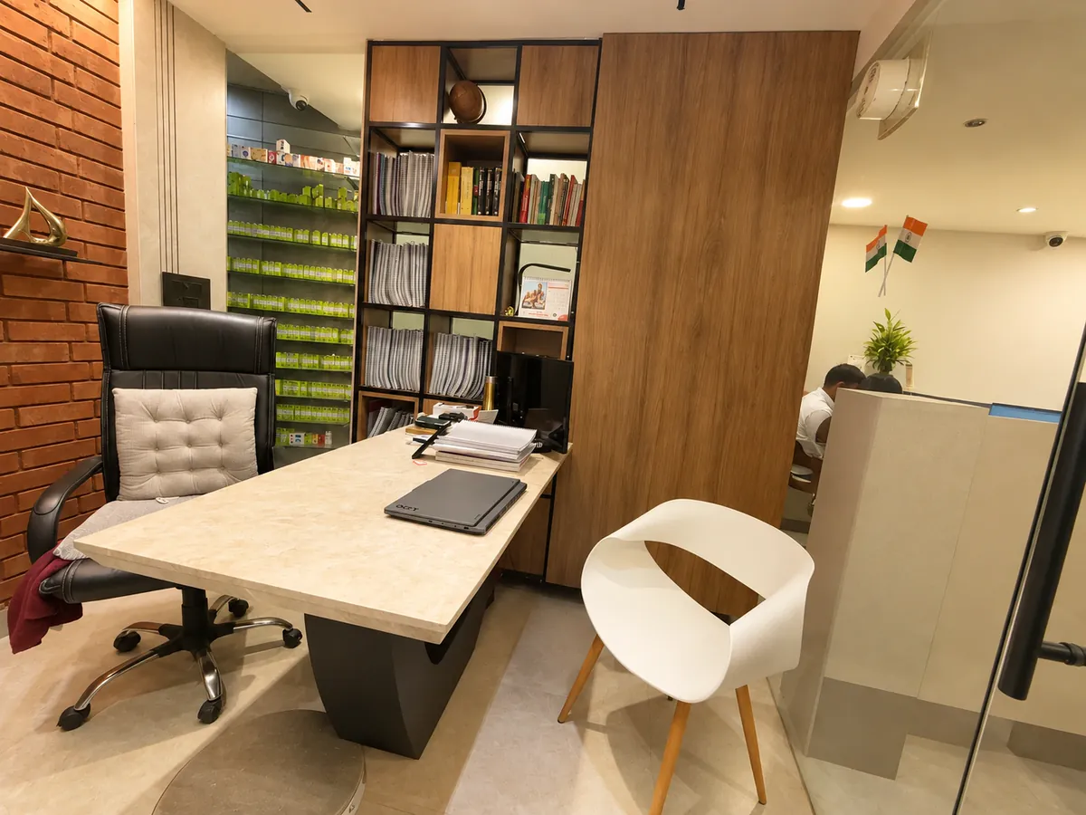 Doctor's consultation room at Paras Homeopathy clinic, Jodhpur