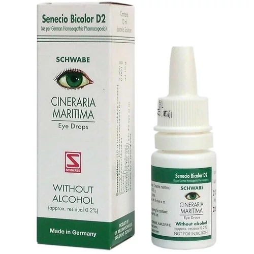 Willmar Schwabe Germany Cineraria Maritima Eye Drops (D2 Without Alcohol) (10ml)